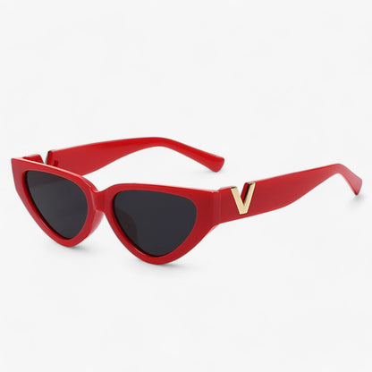 Samara | Luxus Glamour Katzenaugen Sonnenbrille für Damen - UV400-Schutz