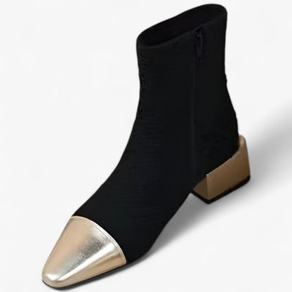 Selene | Elegante Stiefeletten mit dünnem Absatz und spitzer Zehenpartie