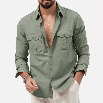 Vintage Herren Langarmhemd – Vincent