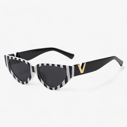 Samara | Luxus Glamour Katzenaugen Sonnenbrille für Damen - UV400-Schutz