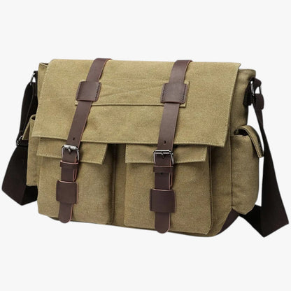Harlan | Vintage Ledertasche für Männer mit Schultergurt