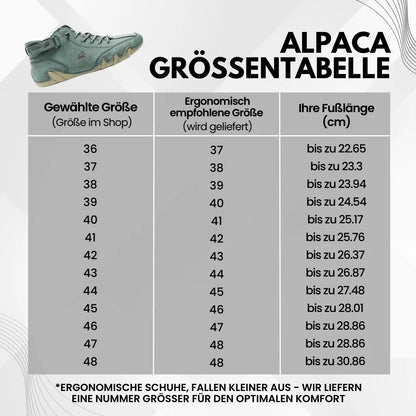 Alpaca - Ergonomische wasserdichte Leder-Barfußschuhe