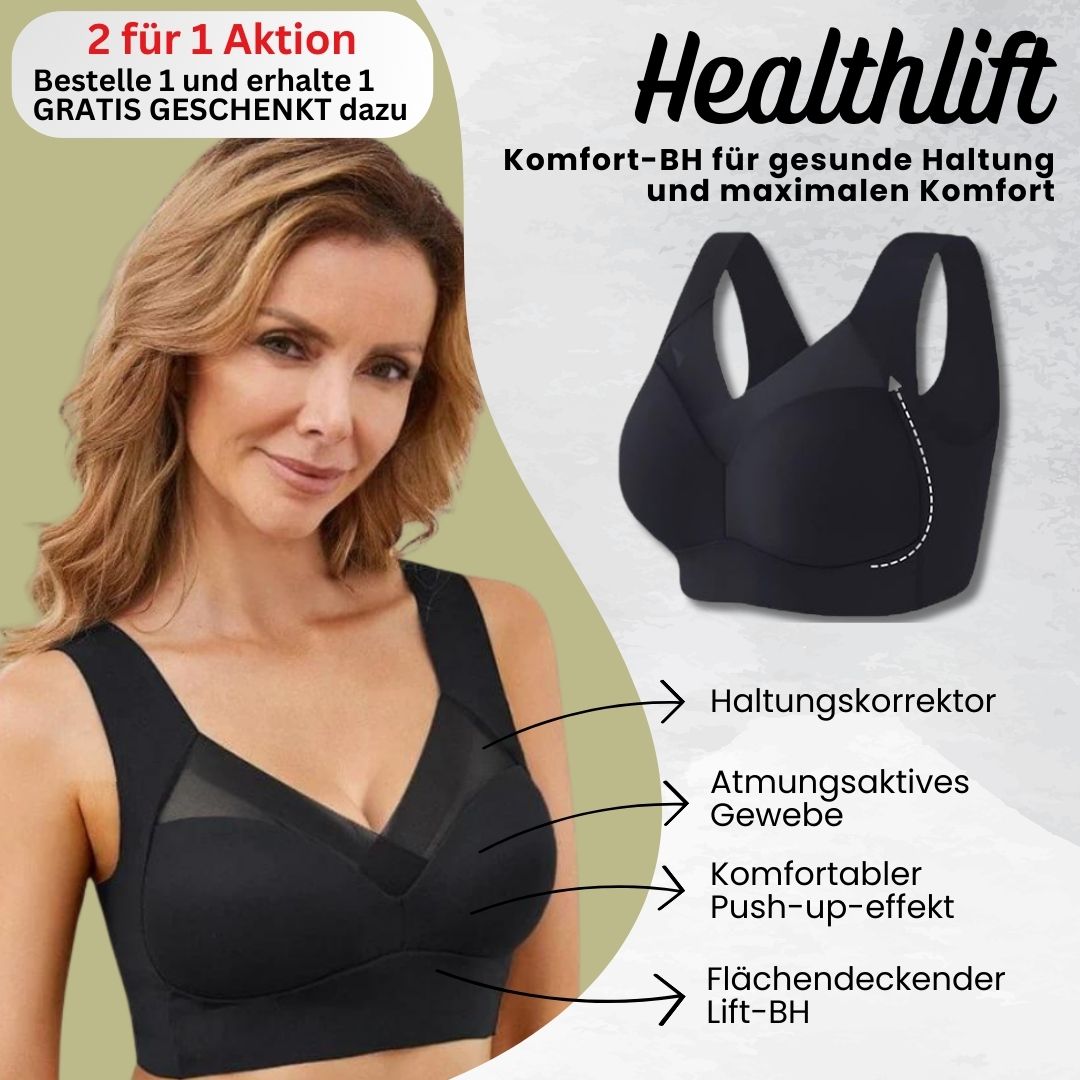 Healthlift: bügelloser Komfort-BH für bessere Haltung