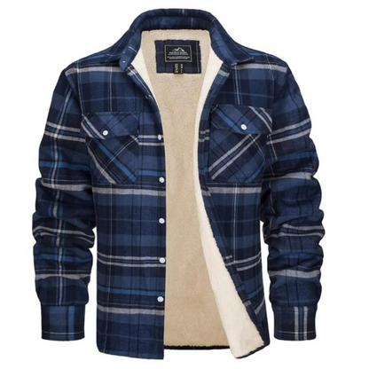 Fleecegefütterte Herren Karo-Jacke – Arvid