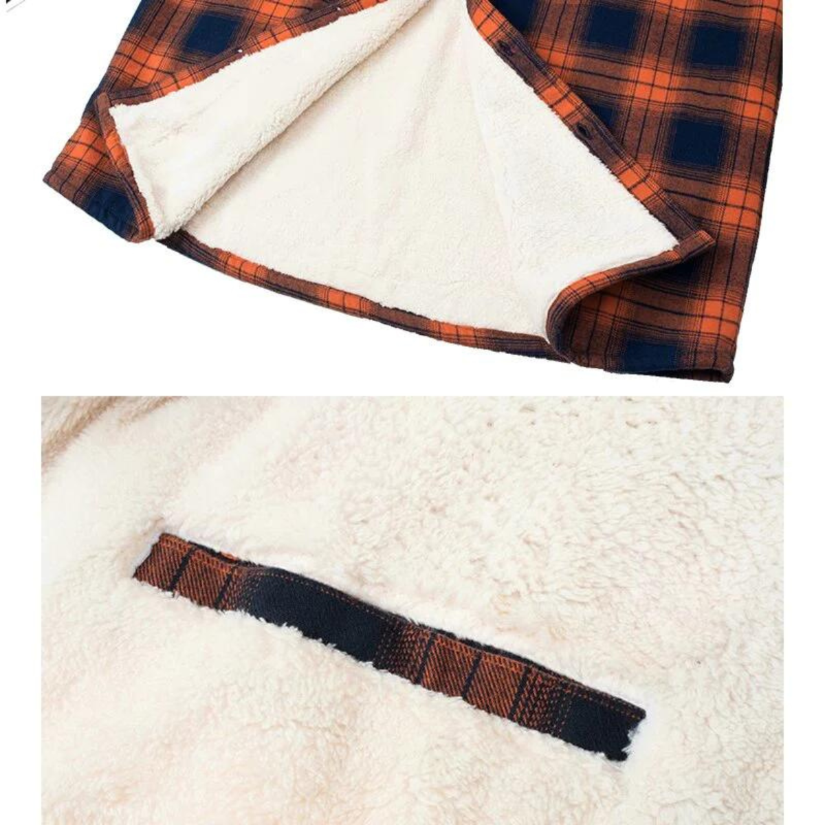 Fleecegefütterte Herren Karo-Jacke – Arvid