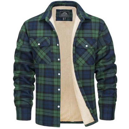 Fleecegefütterte Herren Karo-Jacke – Arvid