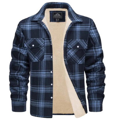 Fleecegefütterte Herren Karo-Jacke – Arvid