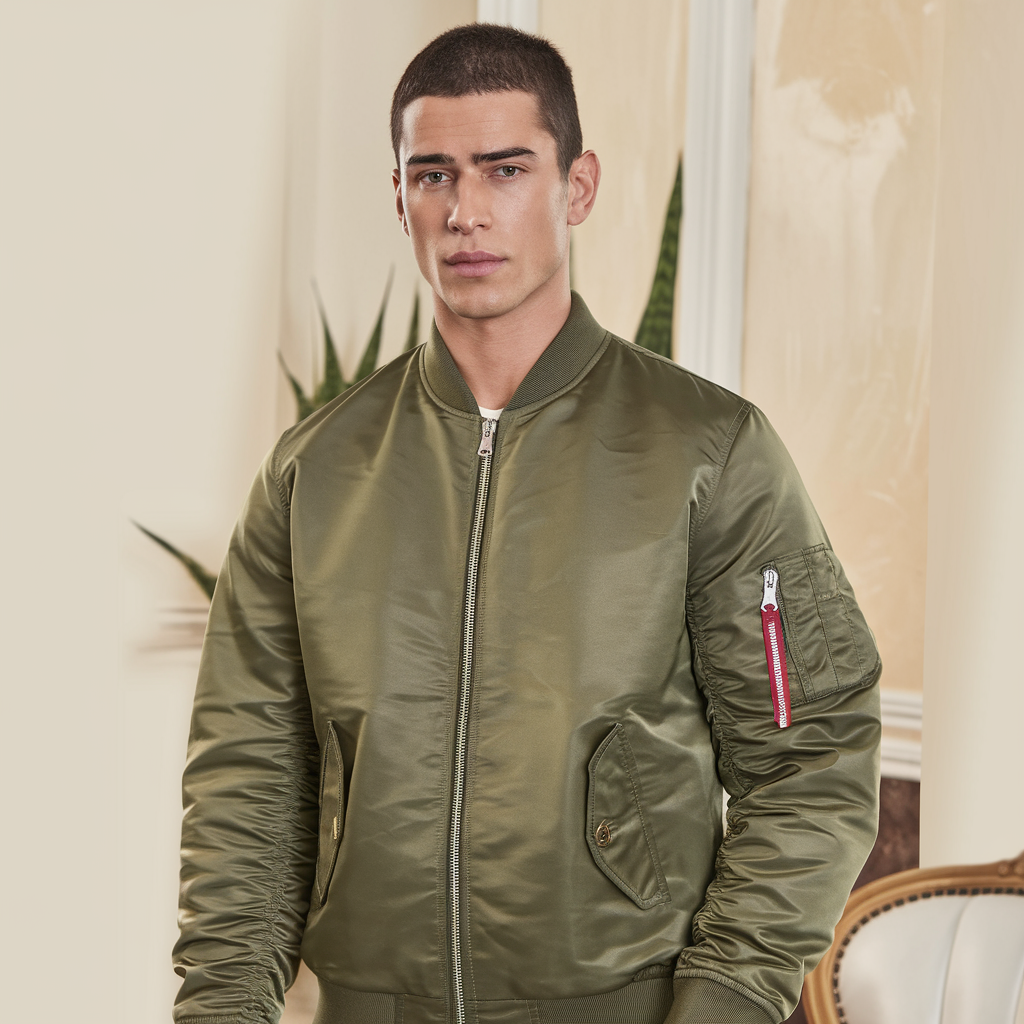 MA1 Pilotenbomberjacke – Militärwärme für Herbst & Winter