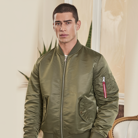 MA1 Pilotenbomberjacke – Militärwärme für Herbst & Winter