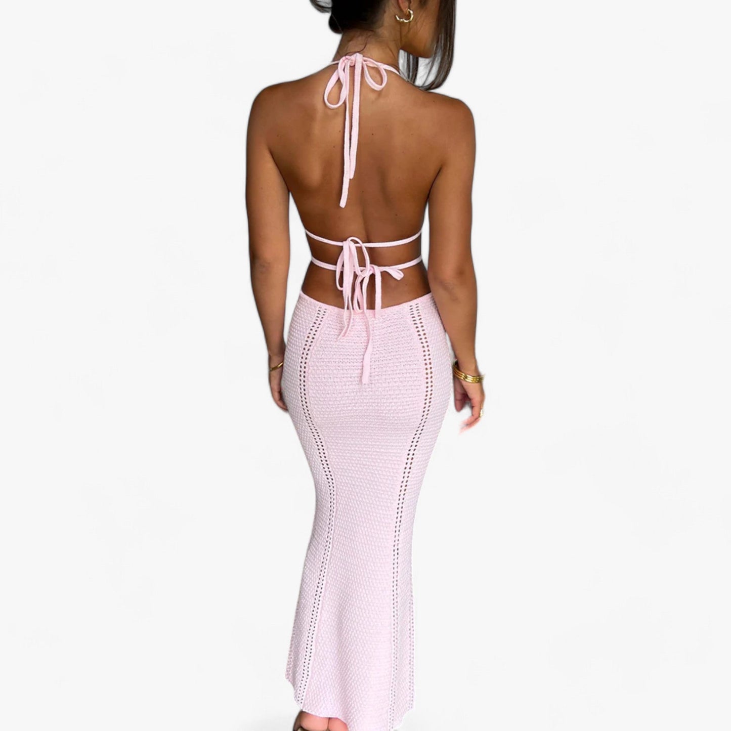Lange Häkelkleid - Strahlt Eleganz und Komfort aus