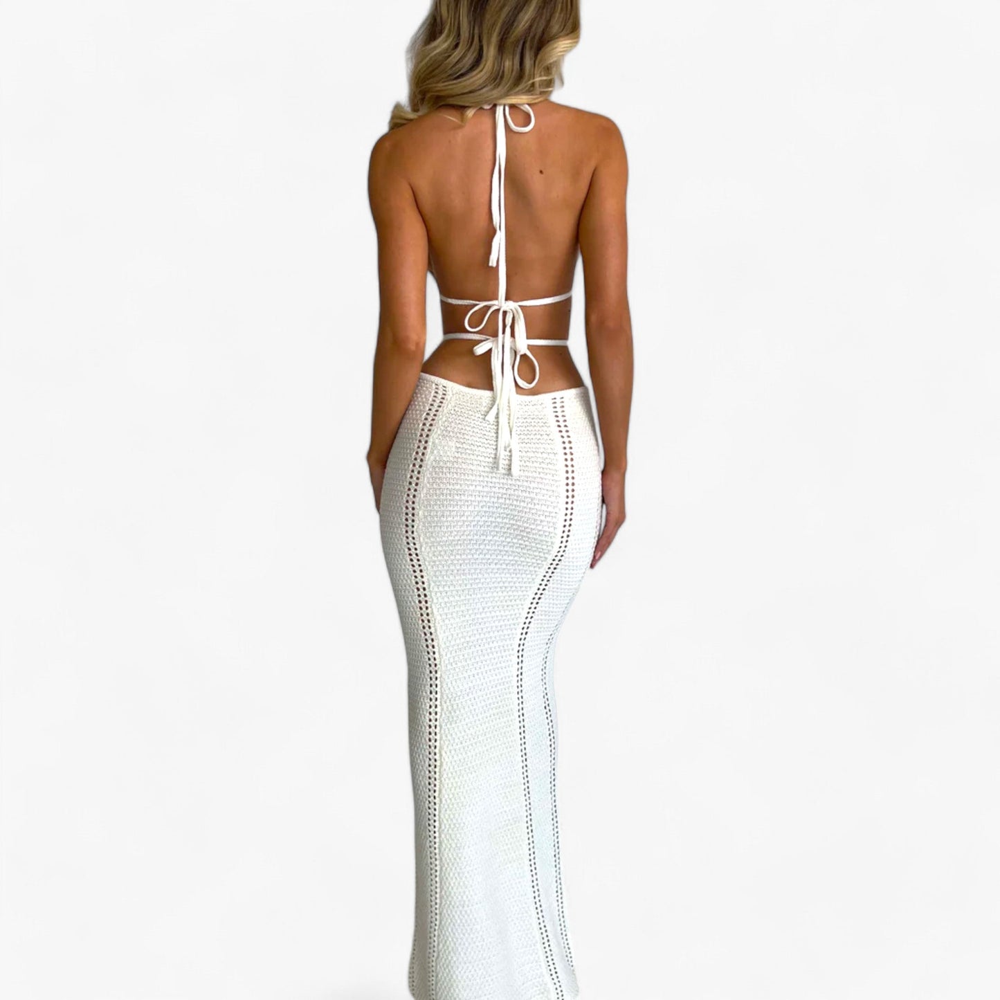 Lange Häkelkleid - Strahlt Eleganz und Komfort aus