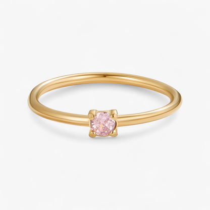 Geburtsstein 18K Ring