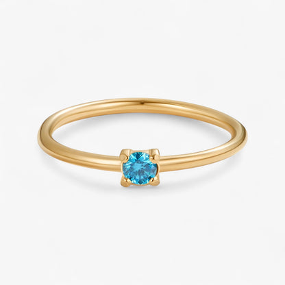 Geburtsstein 18K Ring