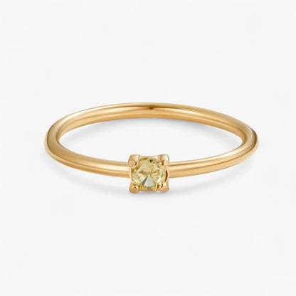 Geburtsstein 18K Ring