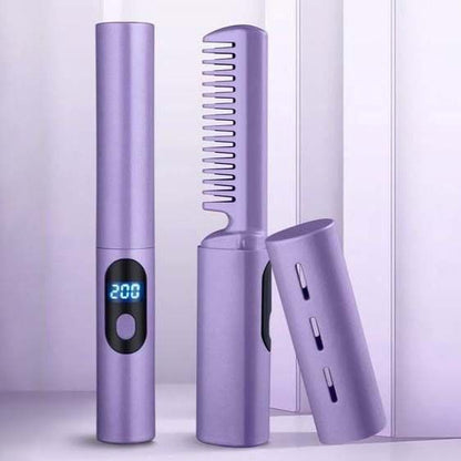 GlowTress Go™ - Kabelloser tragbarer USB-Haarglätter