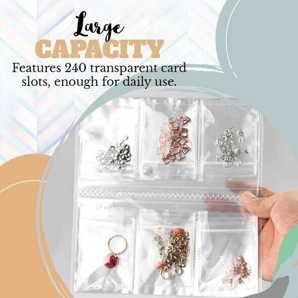 Jewelkase™ - Transparentes Schmuckaufbewahrungsbuch-Set