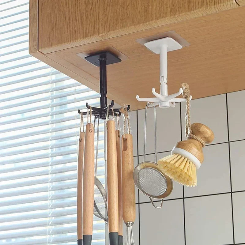 HookFlow™ 360° drehbarer selbstklebender Universalhaken