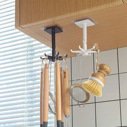 HookFlow™ 360° drehbarer selbstklebender Universalhaken