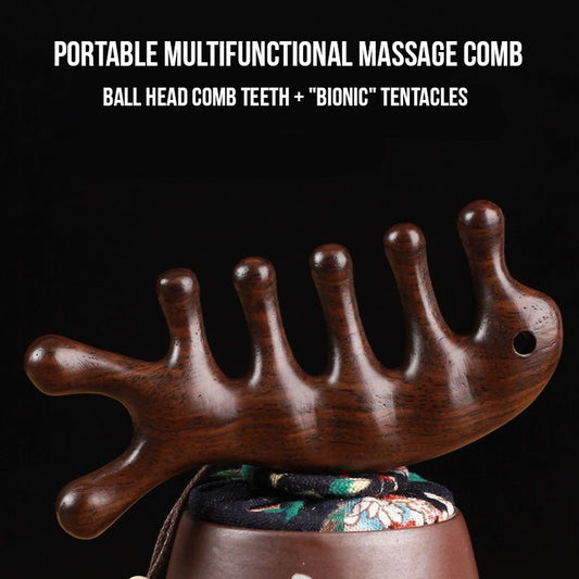 ZenTouch™ - Holz-Massagekamm
