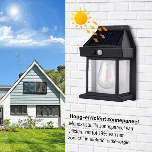 Solar-Wandleuchte für draußen