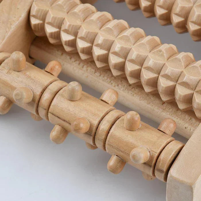 FootEase™ - Holz-Fußroller-Massagegerät | 50 % RABATT