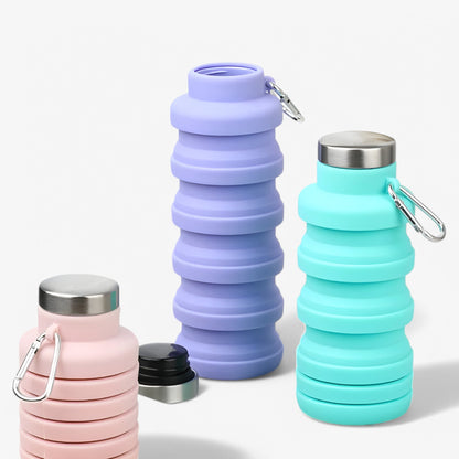 FlexiBottle™ | Faltbare 500ml Silikon-Wasserflasche