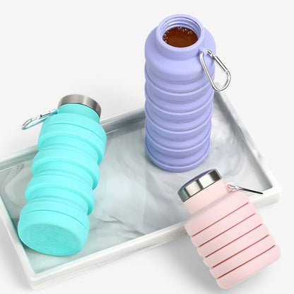 FlexiBottle™ | Faltbare 500ml Silikon-Wasserflasche