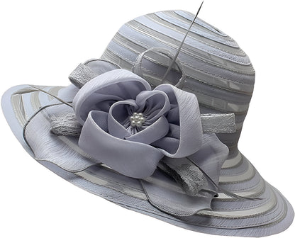 Damen-Organza-Sonnenhut - Eleganter Sonnenschutz