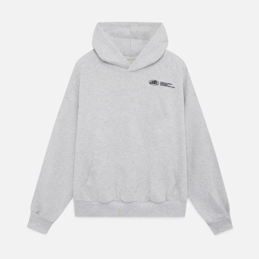 Kuscheliger Kapuzenpullover mit Rückenprint – Love
