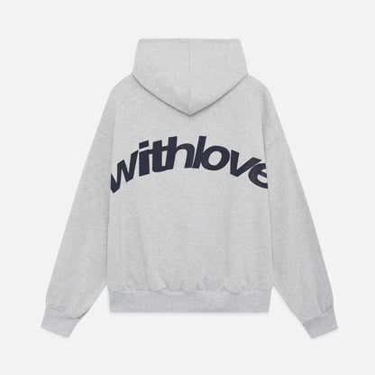 Kuscheliger Kapuzenpullover mit Rückenprint – Love