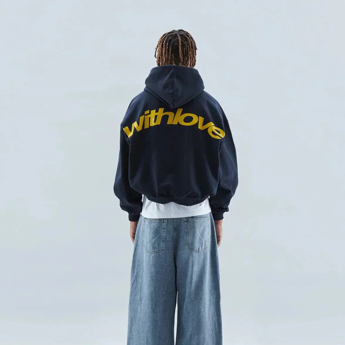 Kuscheliger Kapuzenpullover mit Rückenprint – Love