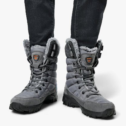 Hohe Lederstiefel für Schnee - Ultra Warm und Wasserdicht für Herren