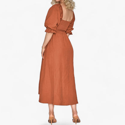 Kleid mit Rüschenärmeln - Elegant und Bequem