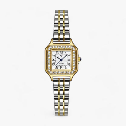 Rosa | Edelstahl-Uhr - Eleganz & Komfort