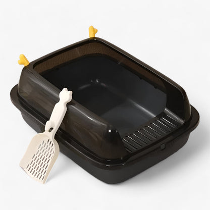 Halb-Offene Katzentoilette - Modernes Design für Leichten Zugang und Sauberkeit