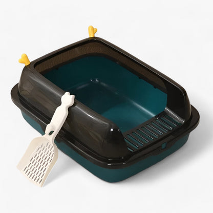 Halb-Offene Katzentoilette - Modernes Design für Leichten Zugang und Sauberkeit