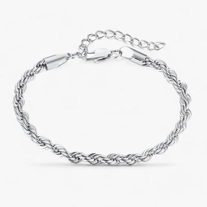 Schlankes gedrehtes Kettengliederarmband - Vielseitig und stilvoll für Männer
