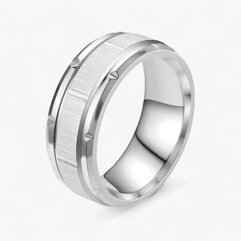 Robuster Titanstahl-Ring - Perfekt, um Ihren Alltagslook aufzuwerten
