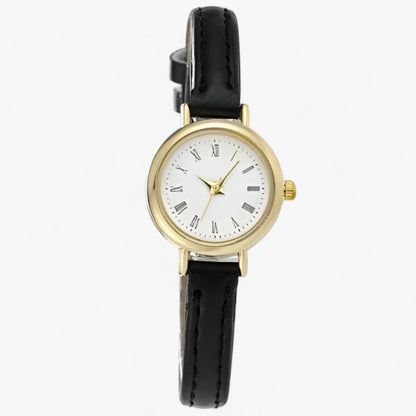 LUNA | Kleine runde Uhr - Schlichter Minimalismus für den Alltagsstil