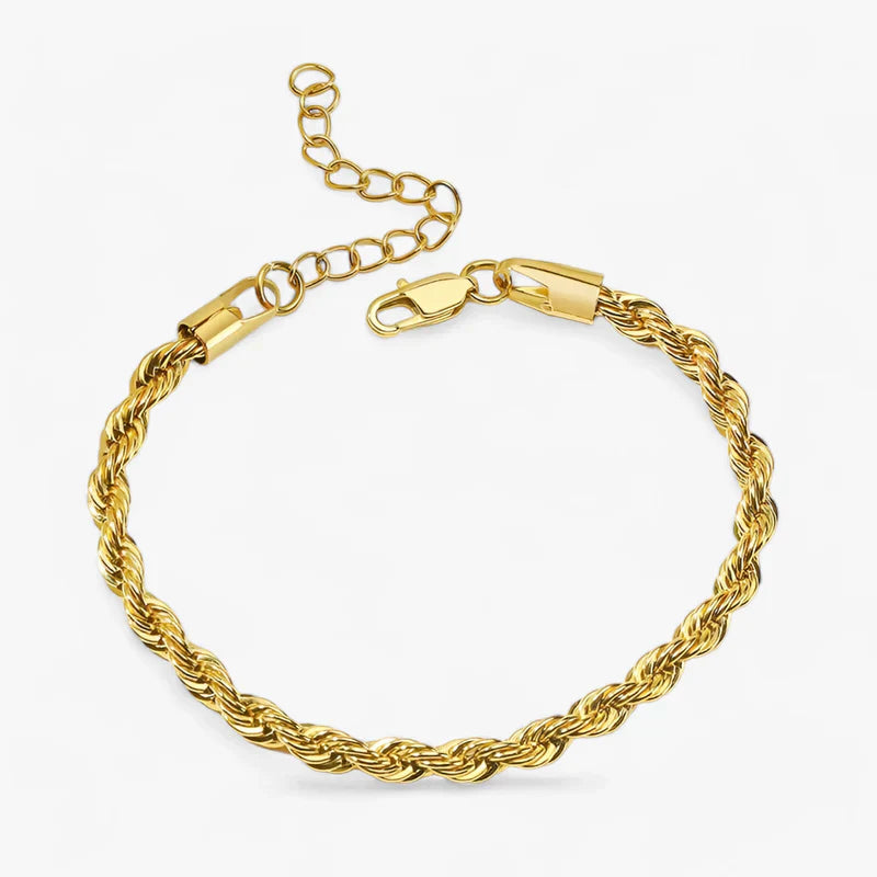 Schlankes gedrehtes Kettengliederarmband - Vielseitig und stilvoll für Männer