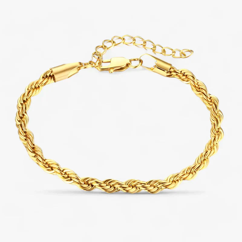 Schlankes gedrehtes Kettengliederarmband - Vielseitig und stilvoll für Männer