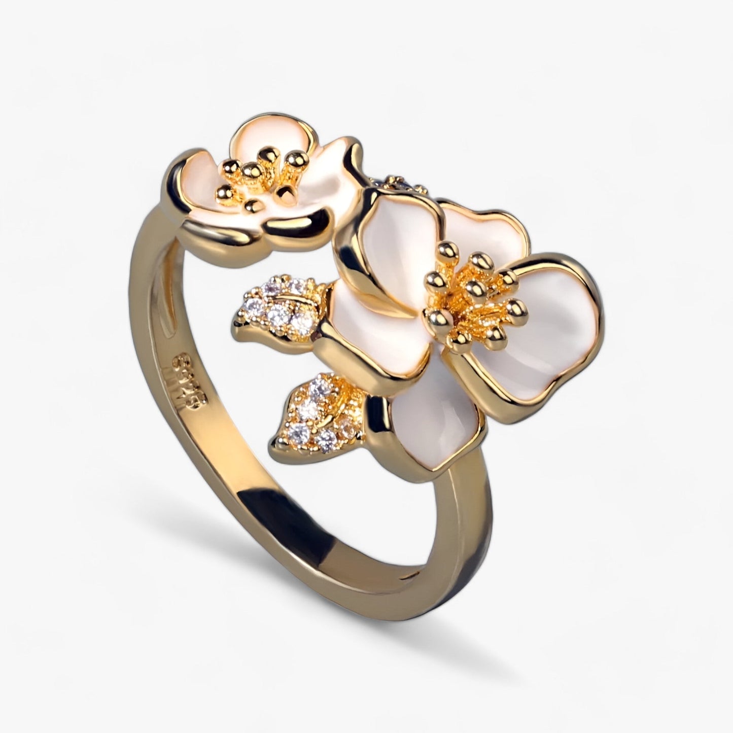 Frischer Weißer Blumenring - Zarte Schönheit