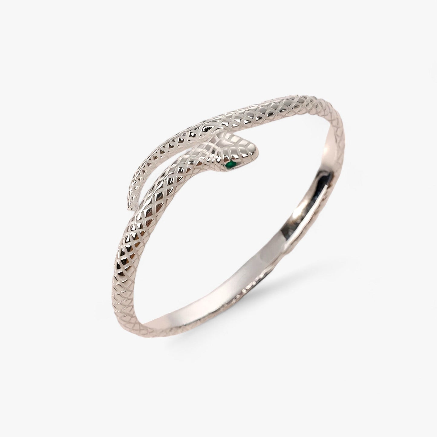 Schlangenarmband – Charm & elegantes Silber