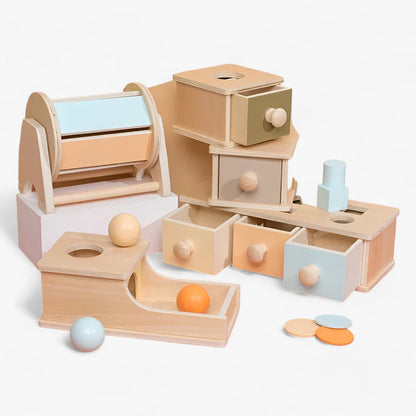 Sensorische Münzbox - Babys Sinnesentdeckung