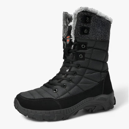Hohe Lederstiefel für Schnee - Ultra Warm und Wasserdicht für Herren