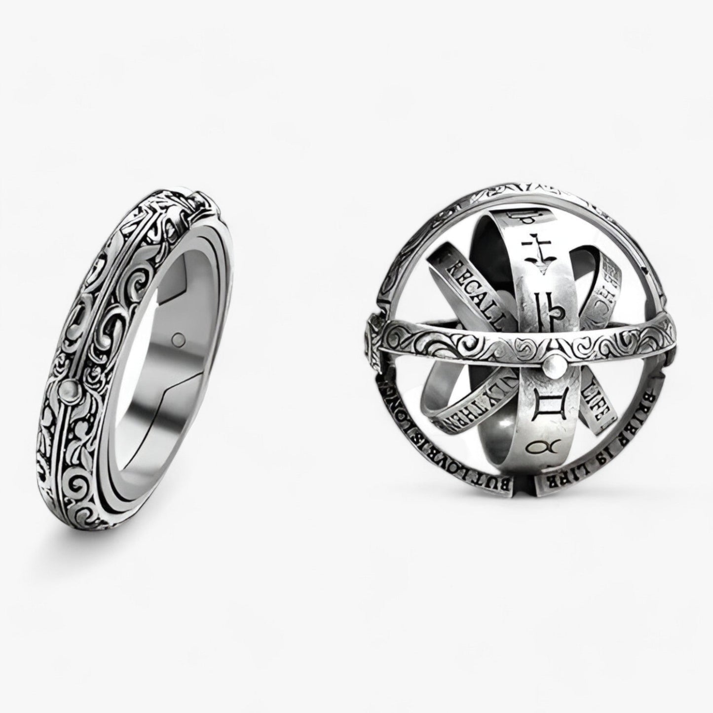 Rotierender kosmischer Ring – kreatives Design
