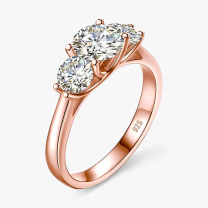 Gelbgold Moissanit-Ring - Strahlender Luxus