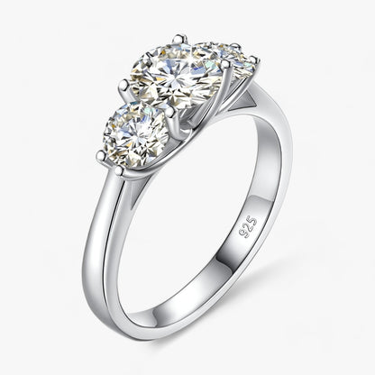 Gelbgold Moissanit-Ring - Strahlender Luxus