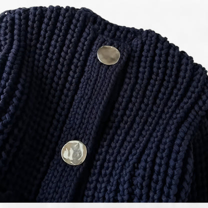 Elegante Strickjacke Frühling-Herbst – Klassischer Cardigan-Stil für jeden Anlass