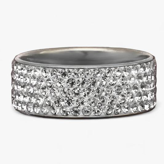 Kristall-Ehering – eleganter Edelstahl